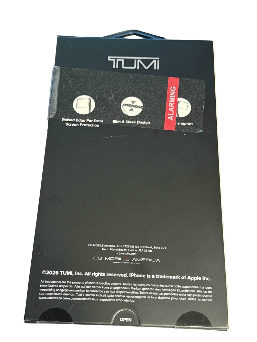 Tumi NWT iPhone 17 Pro Max Black Slim & Sleek Phone MagSafe Case - Picture 2 of 5